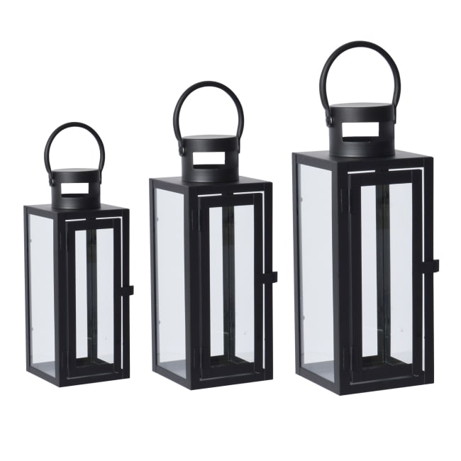 Iza lantern black medium