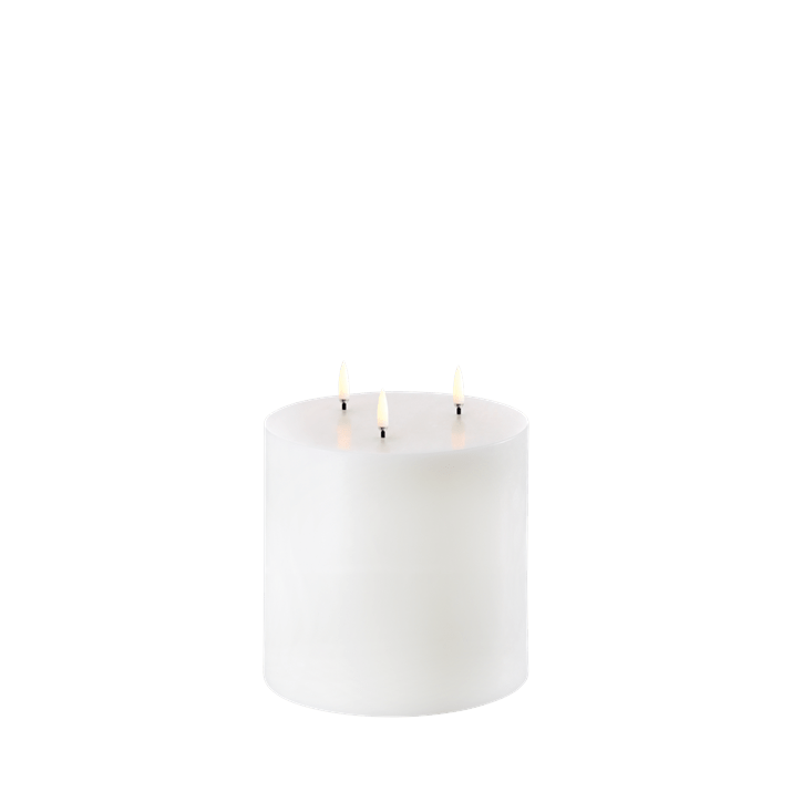 LED Pillar Candle Triple flame 15,2x15,2